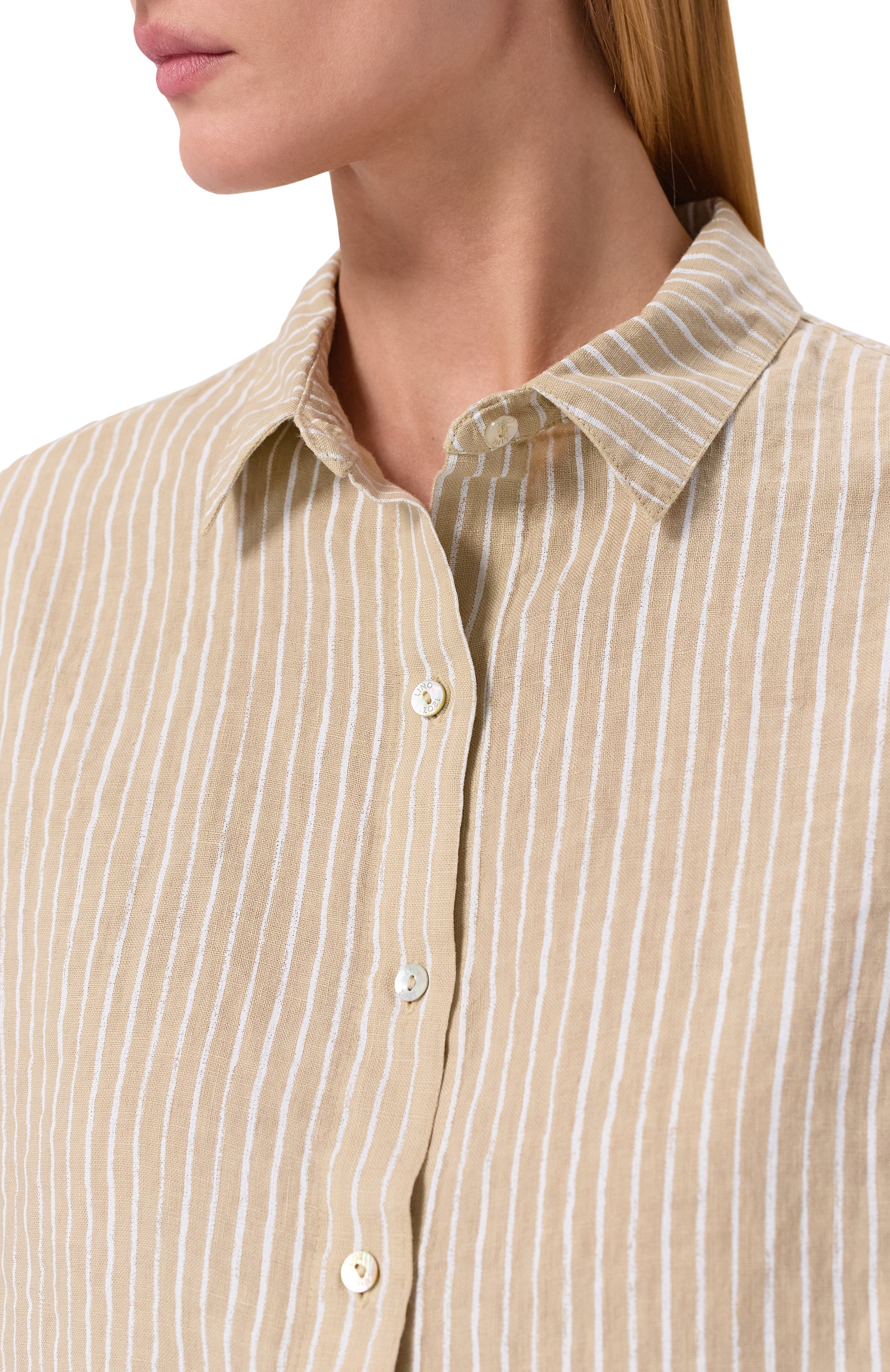 Льняная рубашка 120% LINO, арт. 33ALIW1PLA/000G470, фото 5