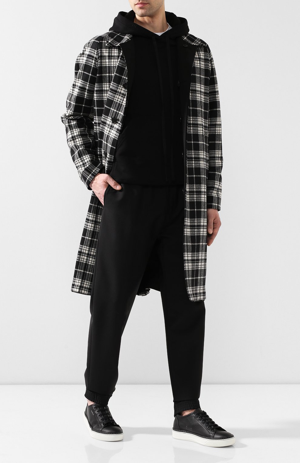 Кожаные кеды LANVIN, арт. FM-SKBLTT-VGR0-A18, фото 2