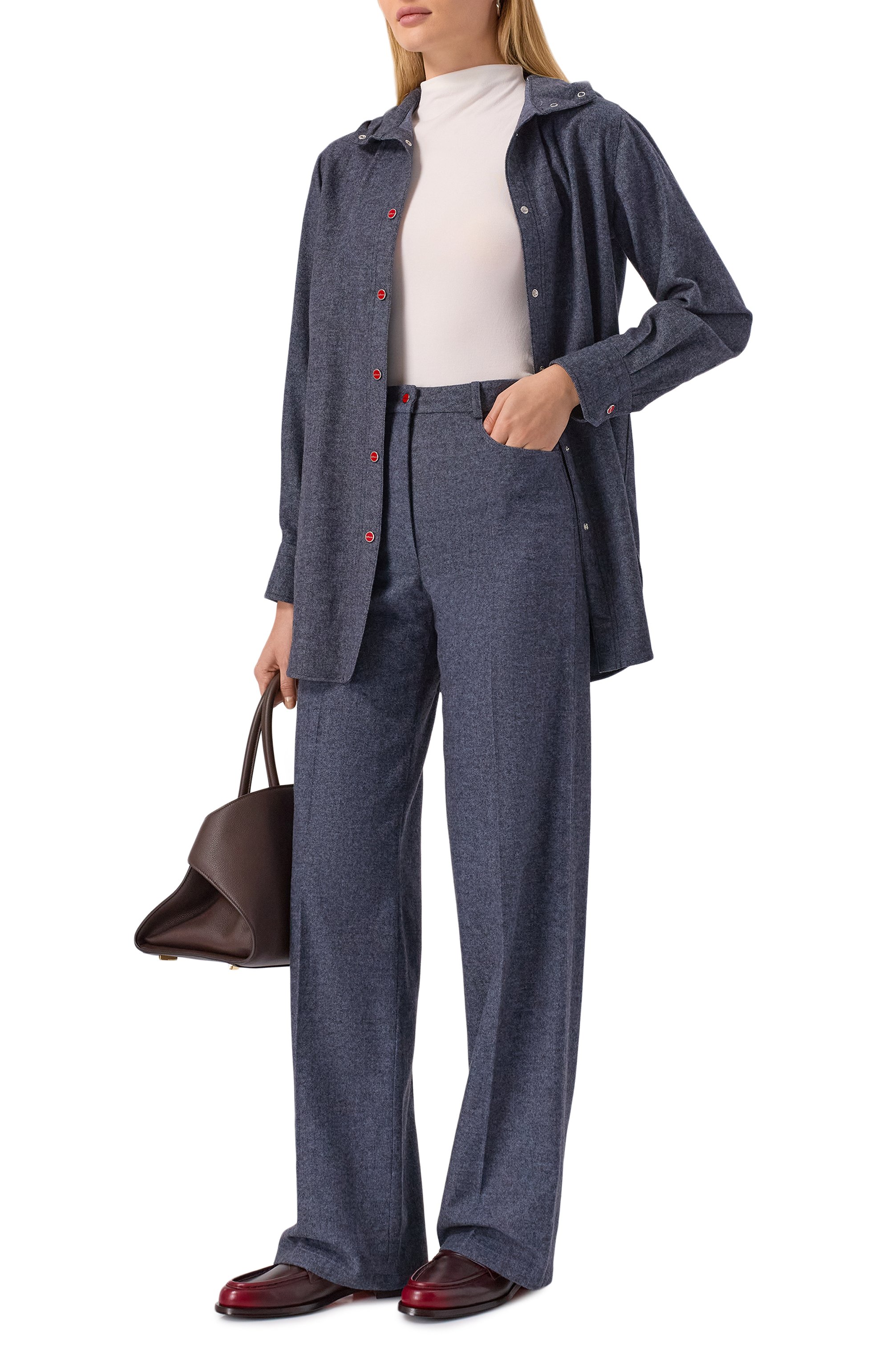 Брюки из кашемира и хлопка KITON, арт. D52114K0128A02, фото 2