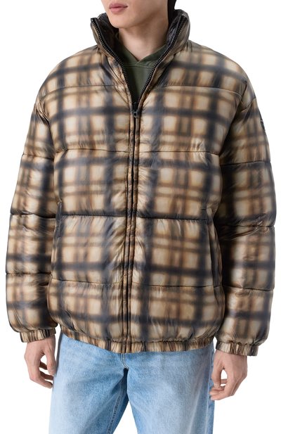 Двусторонний пуховик DIESEL коричневого цвета по цене 55500 руб., арт. A21892/0ENBM, фото 3 Двусторонний пуховик DIESEL, арт. A21892/0ENBM, фото 3