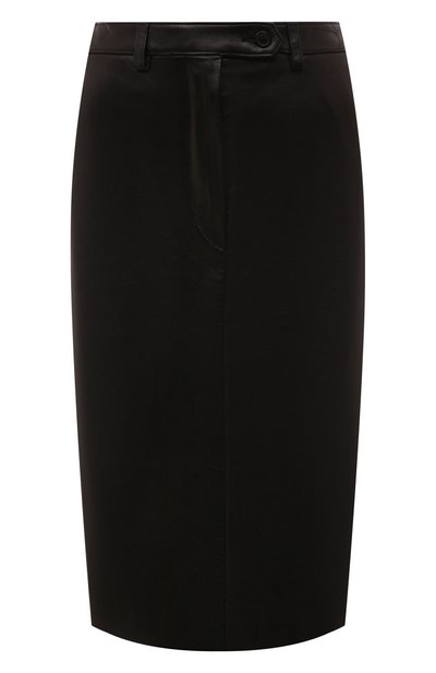 Женская кожаная юбка PRADA, арт. 51801-08P-F0002