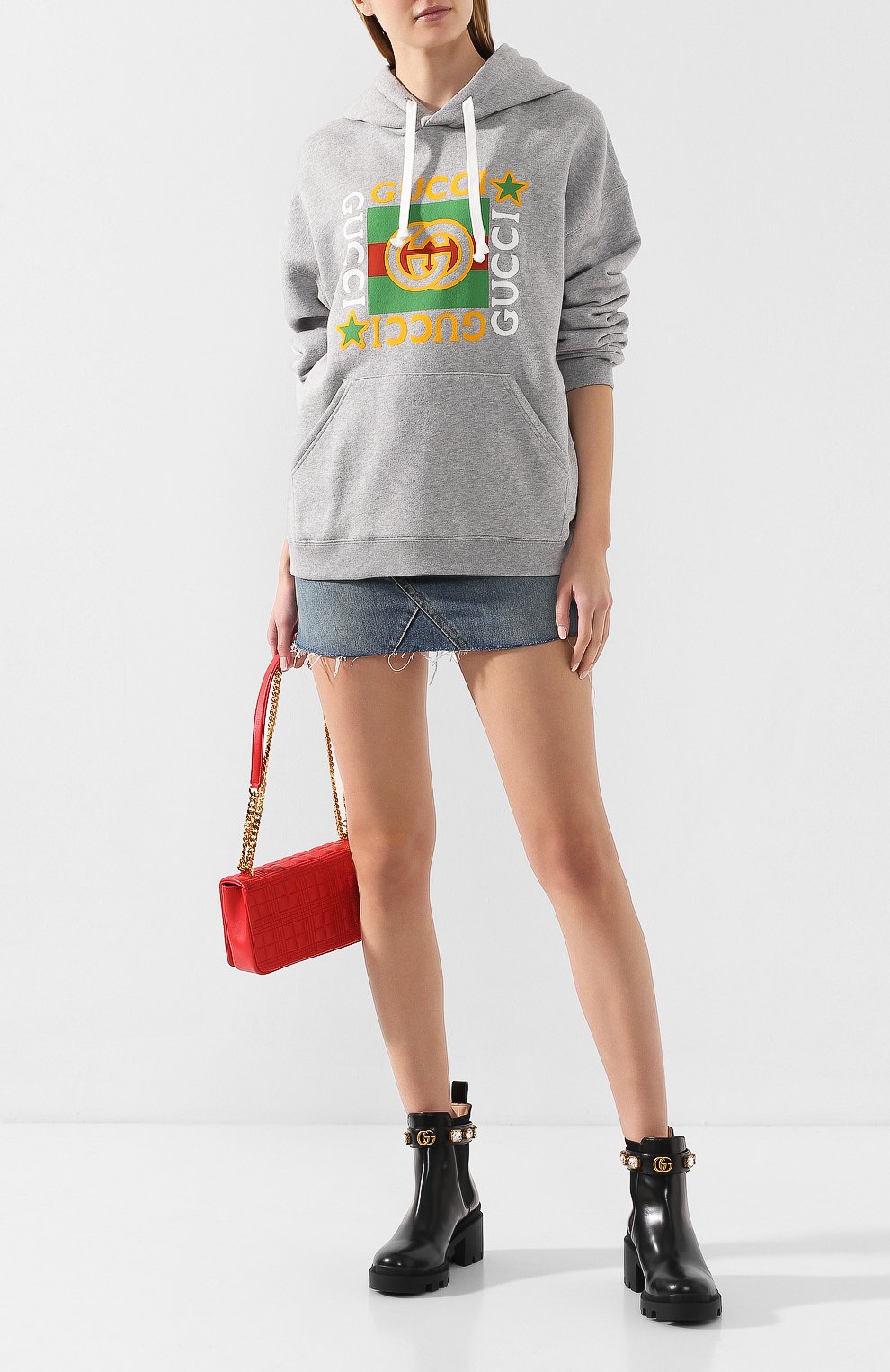 Хлопковое худи GUCCI, арт. 605154/XJCCD, фото 2