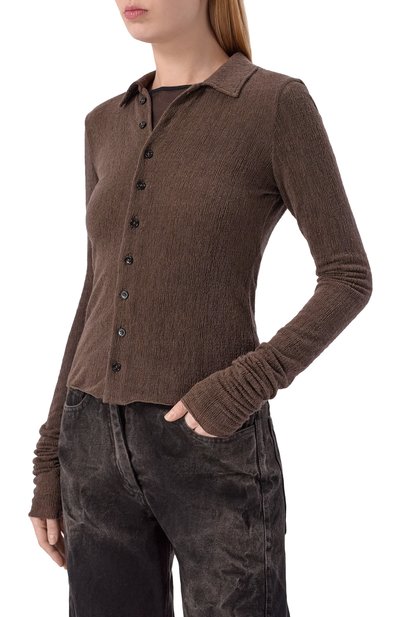 Шерстяная рубашка ANN DEMEULEMEESTER, арт. B0013581/FA619, фото 3