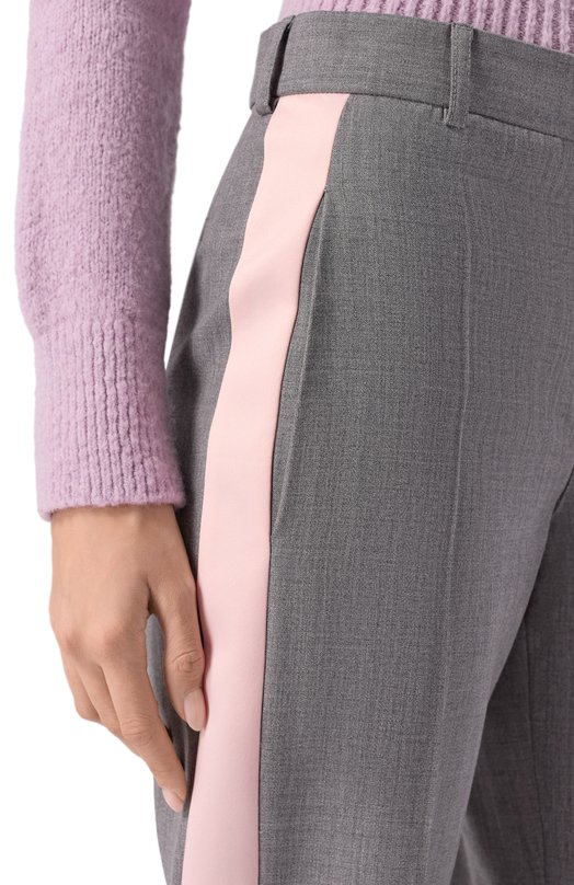 Шерстяные брюки Moschino V0320/0522 Серый  V0320/0522 Фото 5