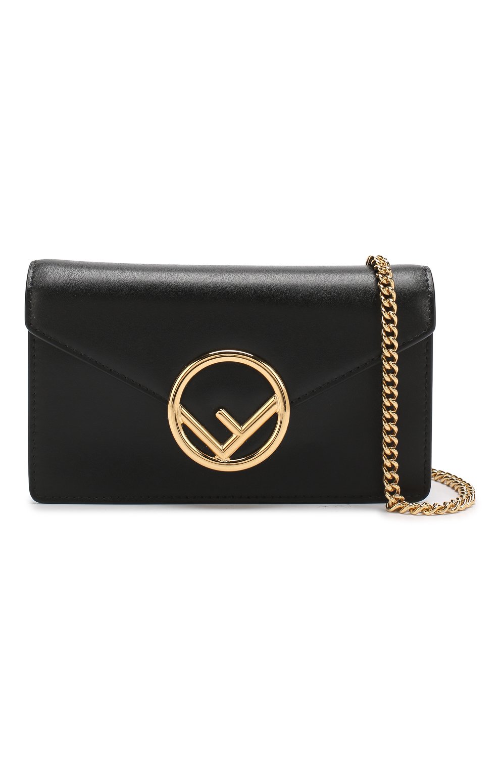 Кожаная поясная сумка с логотипом бренда FENDI, арт. 8BM005 A0KK, фото 6