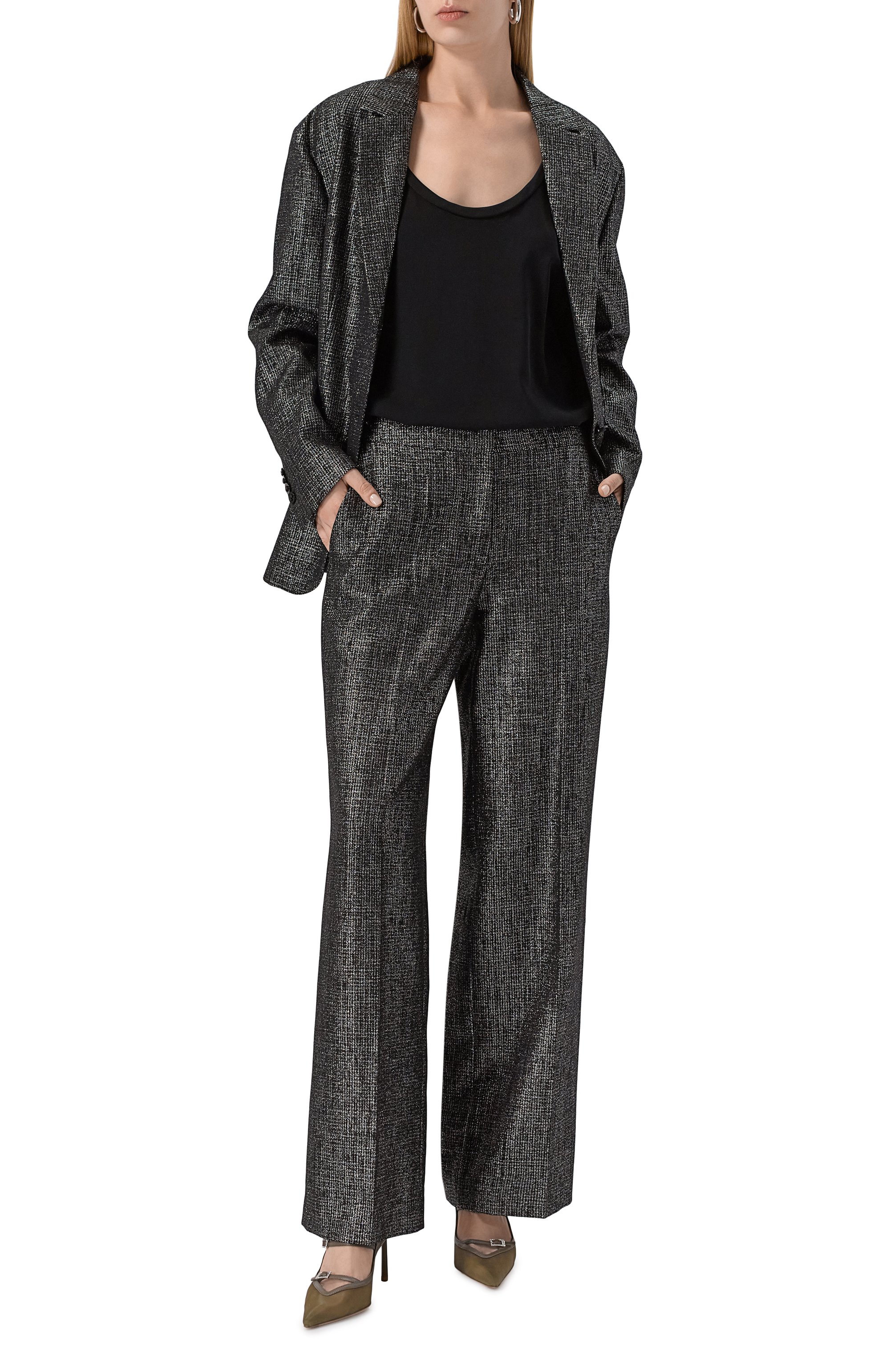 Текстильные туфли morgana 80 LE SILLA, арт. 4293D080BXPPNEM/, фото 2