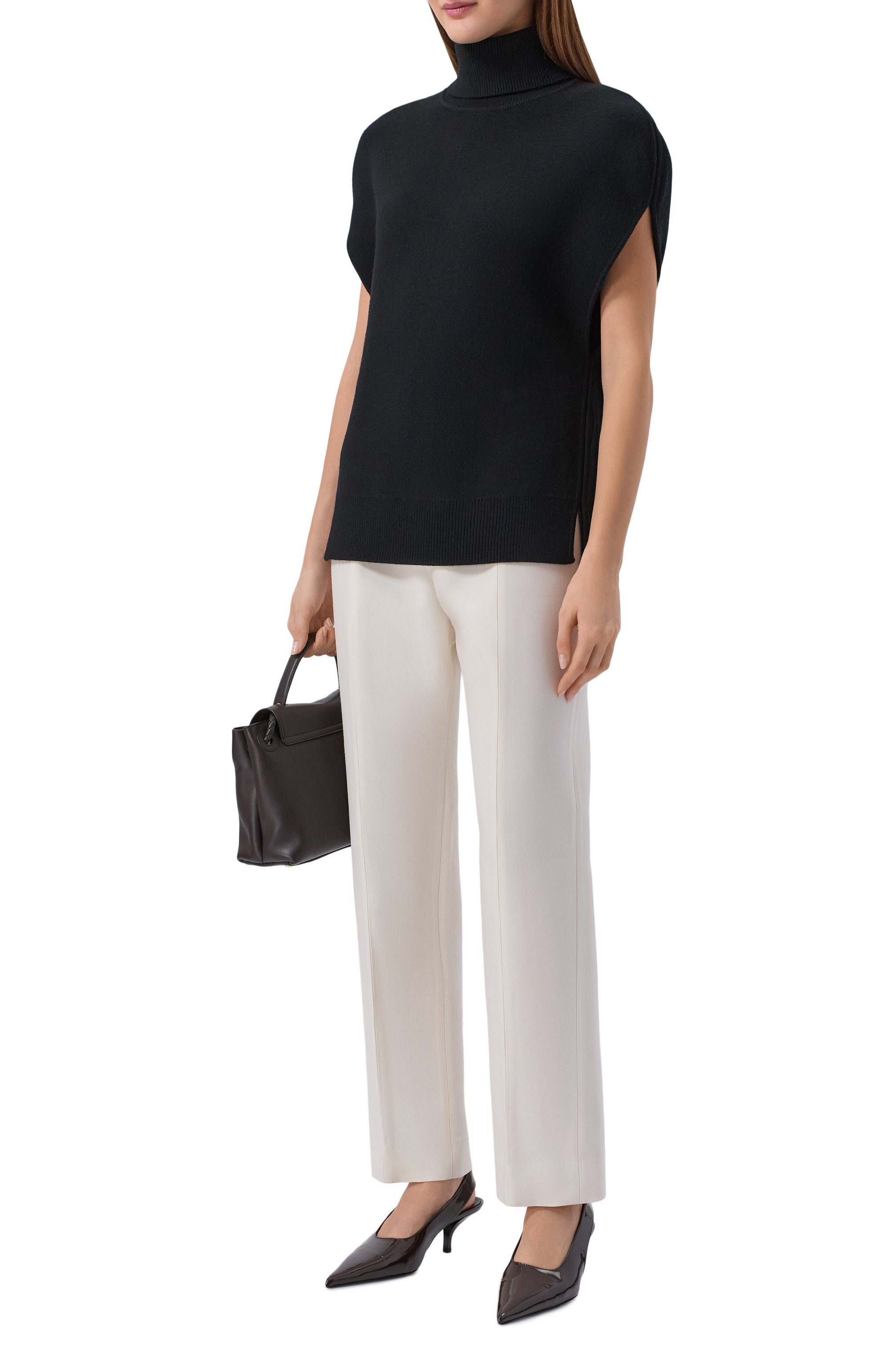 Брюки из шерсти и шелка TOTEME, арт. 261-WRB0377-FB0567, фото 2