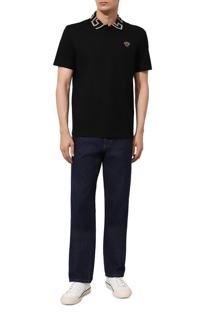 Хлопковое поло VERSACE, арт. A87402/1A06199, фото 2