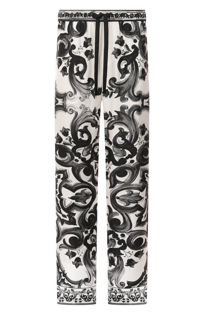 Мужские шелковые домашние брюки DOLCE & GABBANA, арт. GVRMAT/HI1SV
