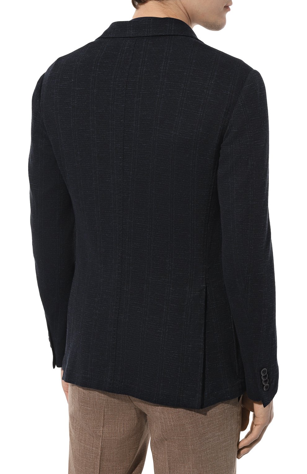 Пиджак из хлопка и льна CANALI, арт. J0147/JJ02702, фото 4