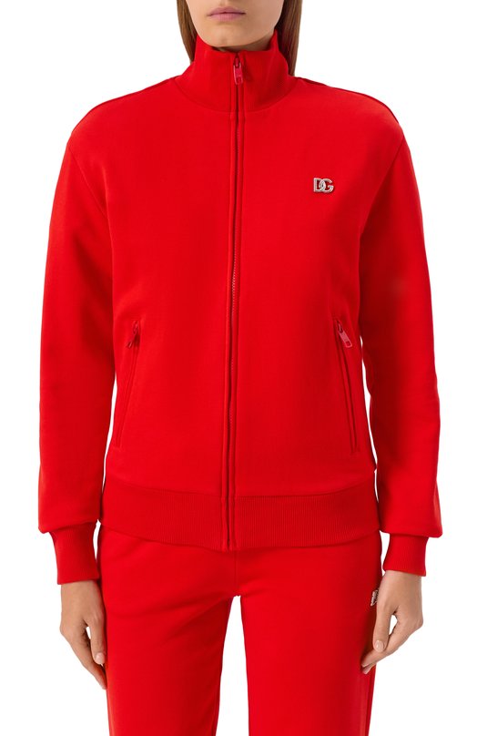 Хлопковая толстовка Dolce & Gabbana F9R80T/GDCDR Красный  F9R80T/GDCDR Фото 3