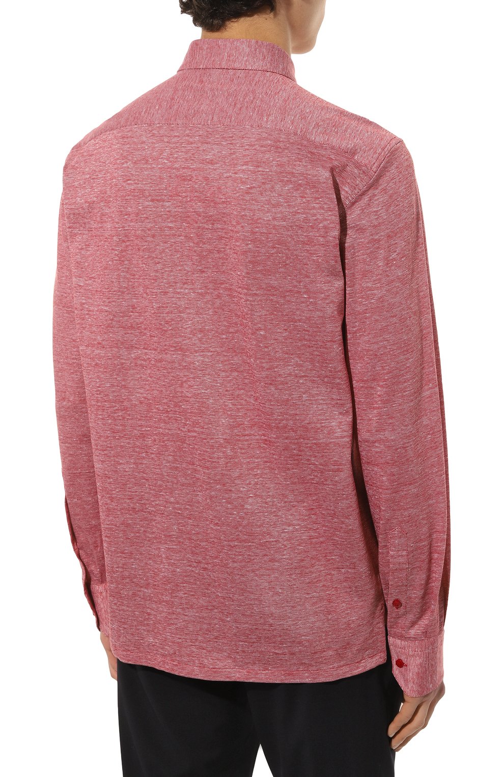 Рубашка из хлопка и льна STEFANO RICCI красного цвета по цене 99500 руб., арт. CJ006847/TE2301, фото 4 Рубашка из хлопка и льна STEFANO RICCI, арт. CJ006847/TE2301, фото 4