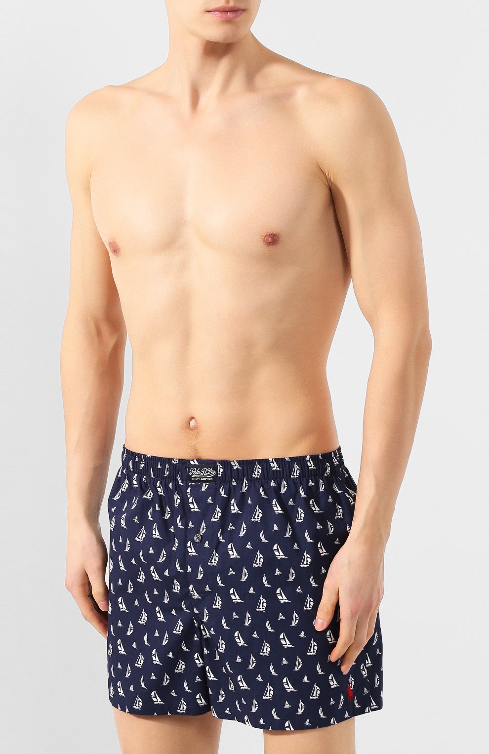 Хлопковые боксеры POLO RALPH LAUREN темно-синего цвета по цене 4245 руб., арт. 714637469/011, фото 2 Хлопковые боксеры POLO RALPH LAUREN, арт. 714637469/011, фото 2