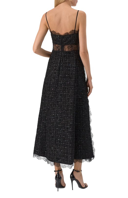 Твидовое платье Giambattista Valli 25FWPVCA5050/24LIN Чёрный  25FWPVCA5050/24LIN Фото 4