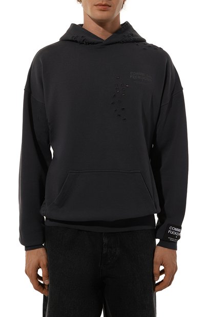 Хлопковое худи COMME DES FUCKDOWN, арт. CFABM01382, фото 3