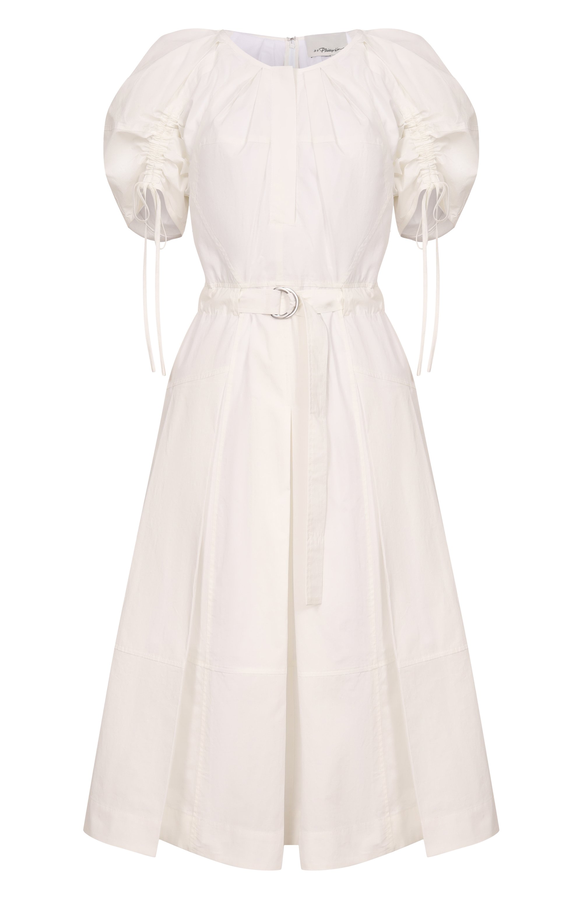 Хлопковое платье 3.1 PHILLIP LIM кремового цвета по цене 95000 руб., арт. E262-91040/CXT, фото 1 Хлопковое платье 3.1 PHILLIP LIM, арт. E262-91040/CXT, фото 1