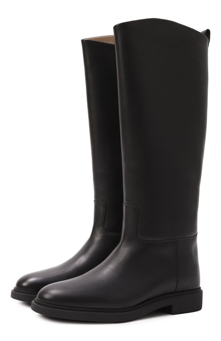 Женские кожаные сапоги 12 STOREEZ, арт. 133809