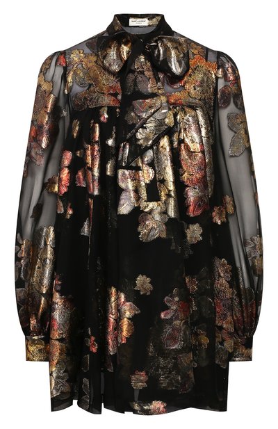 Женское шелковое платье SAINT LAURENT, арт. 622788/Y7A11