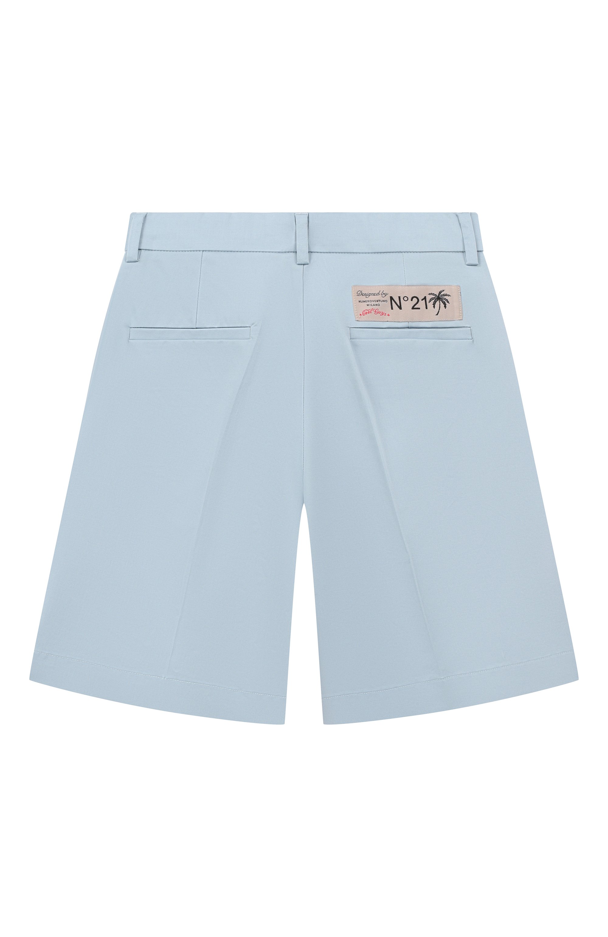 Хлопковые шорты N21 голубого цвета по цене 17300 руб., арт. N210AE/N0466, фото 2 Хлопковые шорты N21, арт. N210AE/N0466, фото 2