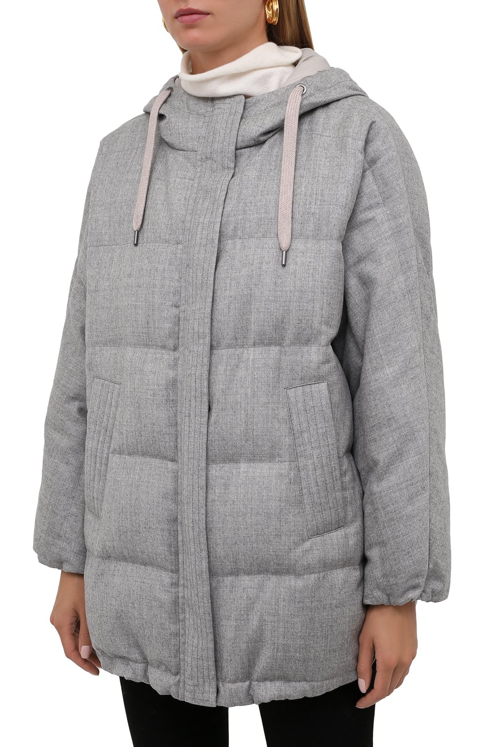 Шерстяной пуховик BRUNELLO CUCINELLI, арт. MT5972770, фото 3