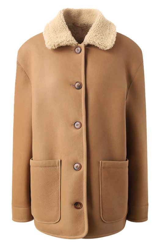 Двусторонняя дубленка Maslov SD032 Коричневый SD032