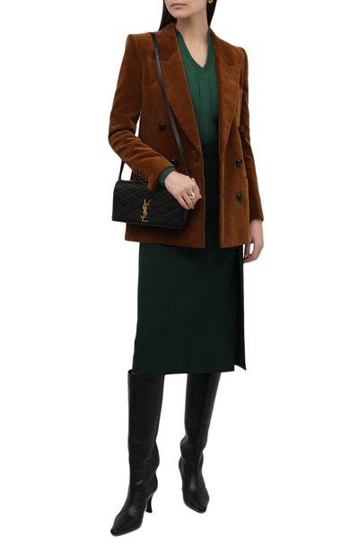 Кашемировый пуловер LORO PIANA темно-зеленого цвета по цене 198000 руб., арт. FAL7493, фото 2 Кашемировый пуловер LORO PIANA, арт. FAL7493, фото 2