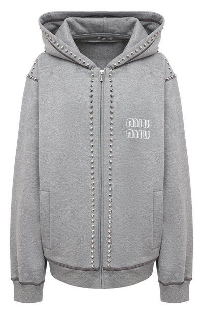 Хлопковая толстовка MIU MIU, арт. MJL805-1Z9J-F0031, фото 1