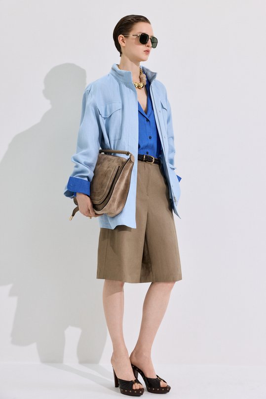 Льняная парка MVST M26.2PW.0024/T30 Голубой  M26.2PW.0024/T30 Фото 7