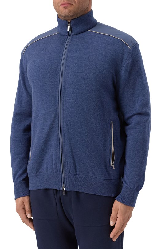 Шерстяной кардиган Paul&Shark 15311236/3XL-6XL Синий  15311236/3XL-6XL Фото 3