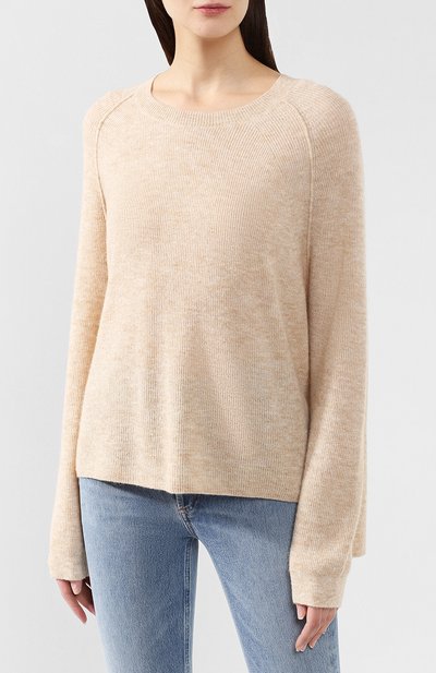 Шерстяной пуловер ACNE STUDIOS светло-бежевого цвета по цене 23950 руб., арт. A60067, фото 3 Шерстяной пуловер ACNE STUDIOS, арт. A60067, фото 3