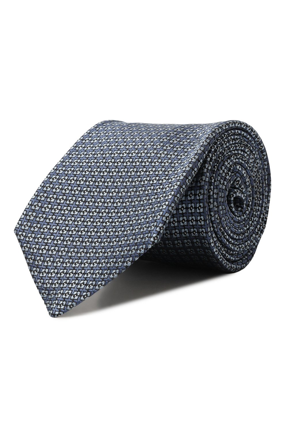 Шелковый галстук KITON голубого цвета по цене 29950 руб., арт. UCRVKPC01L5701, фото 1 Шелковый галстук KITON, арт. UCRVKPC01L5701, фото 1