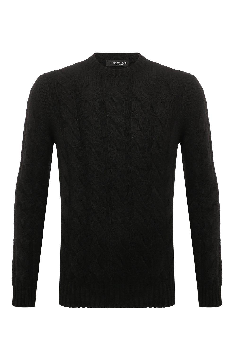 Кашемировый свитер STEFANO RICCI черного цвета по цене 247500 руб., арт. K606274G01/F23406, фото 1 Кашемировый свитер STEFANO RICCI, арт. K606274G01/F23406, фото 1