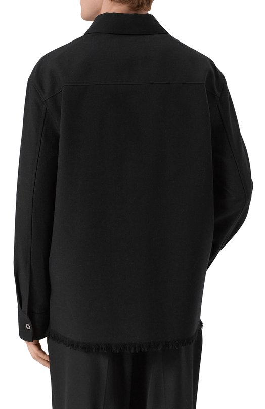 Шерстяная рубашка Jil Sander J21DL0254/J41557 Чёрный  J21DL0254/J41557 Фото 4
