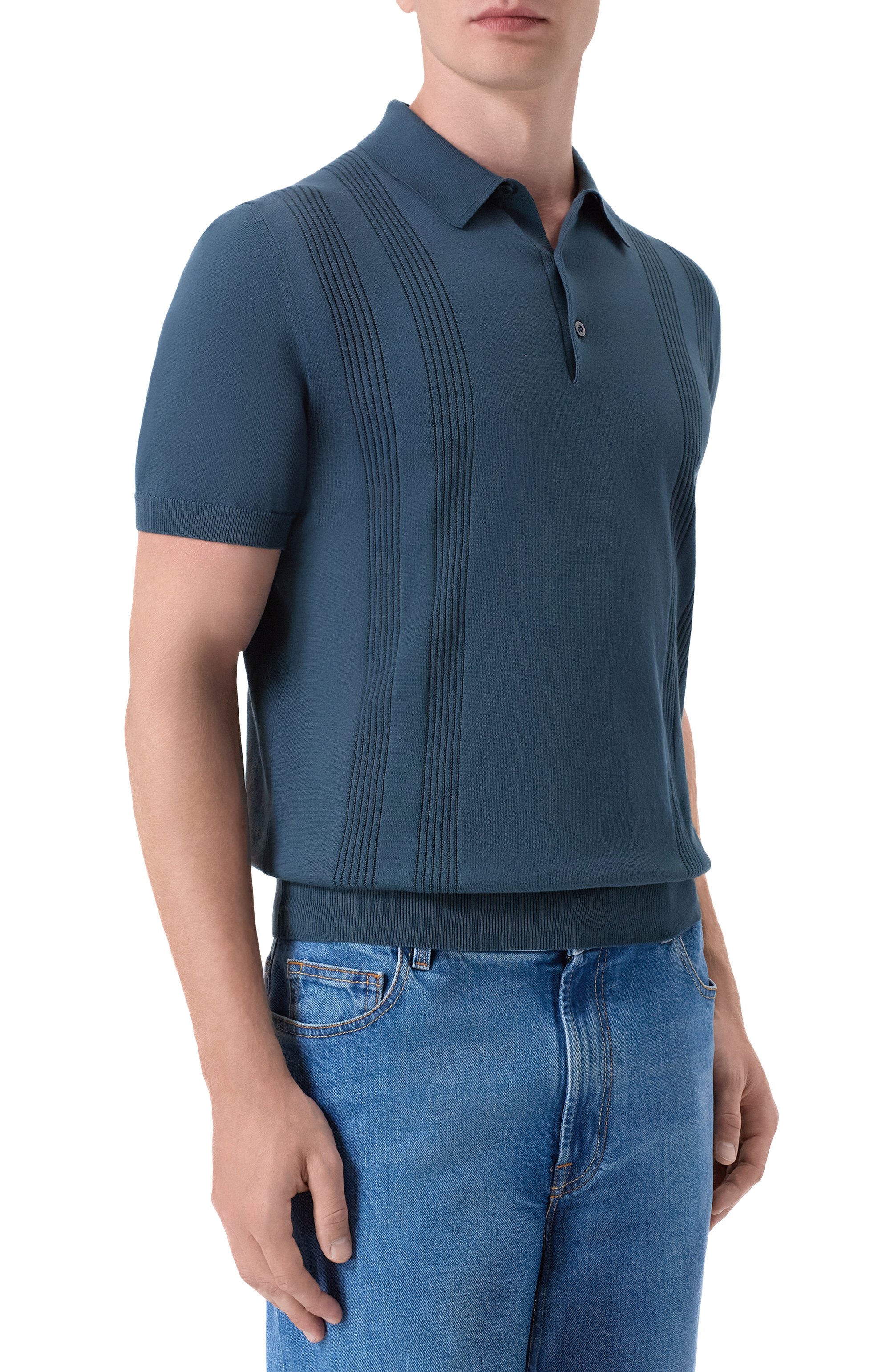 Хлопковое поло CORNELIANI, арт. 27M586/2725109, фото 3