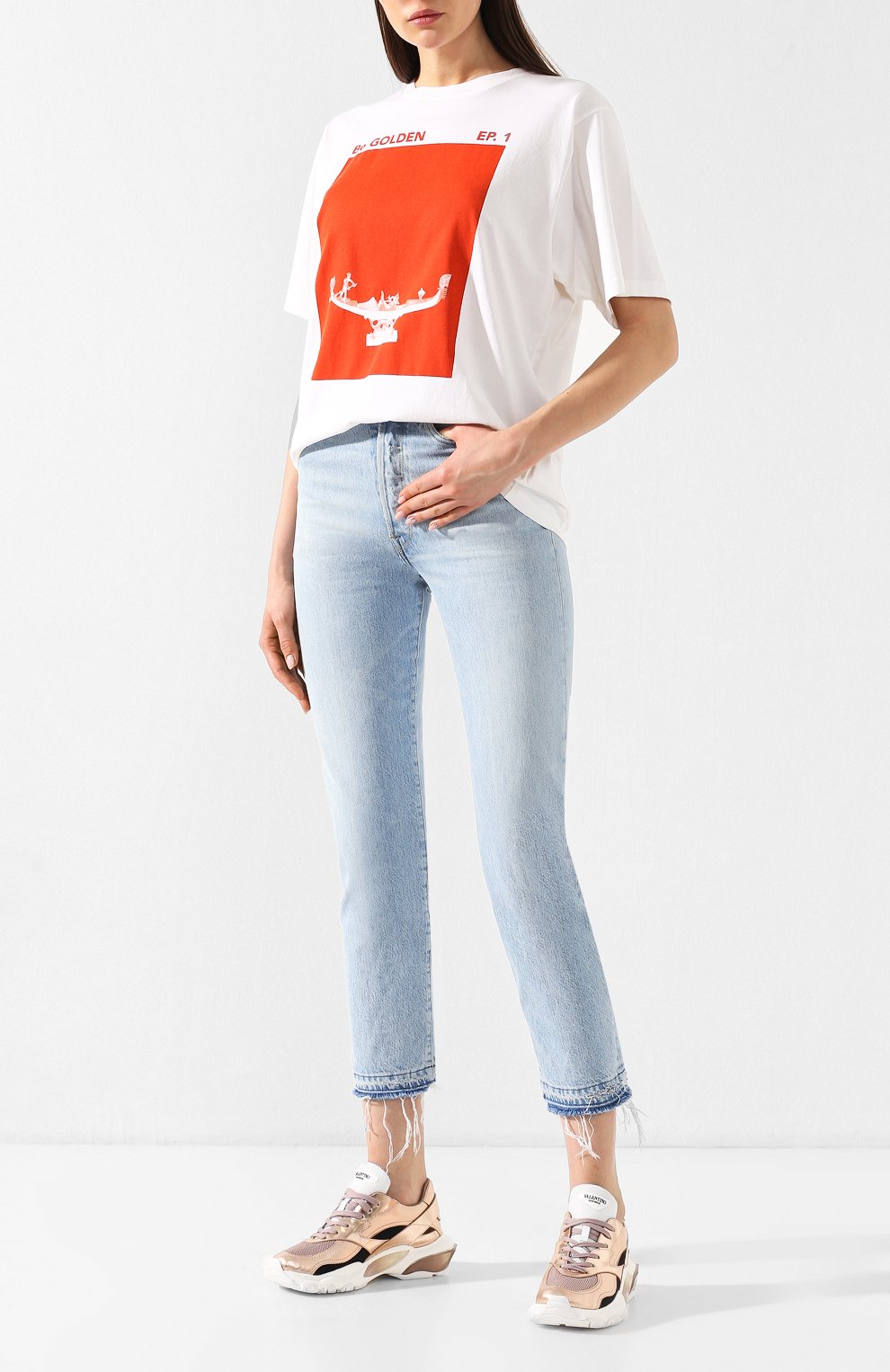 Хлопковая футболка GOLDEN GOOSE DELUXE BRAND, арт. G34WP026.F2, фото 2