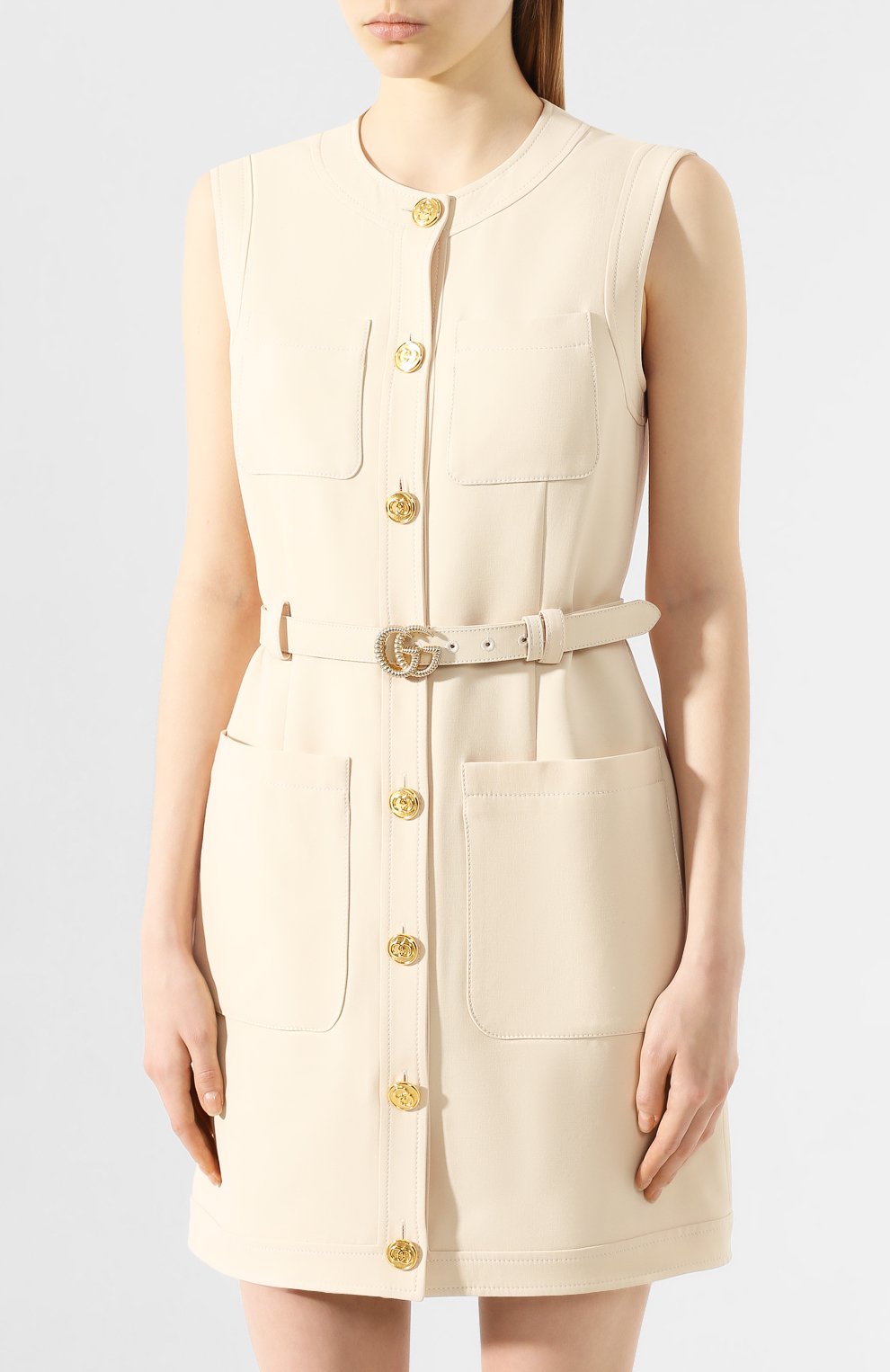 Платье из смеси шелка и шерсти GUCCI, арт. 609245/Z8AH7, фото 3