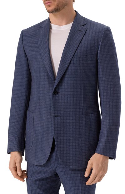 Шерстяной костюм с однобортным пиджаком BRIONI, арт. RA0J0L/07A3J/BRUNIC0/2, фото 4