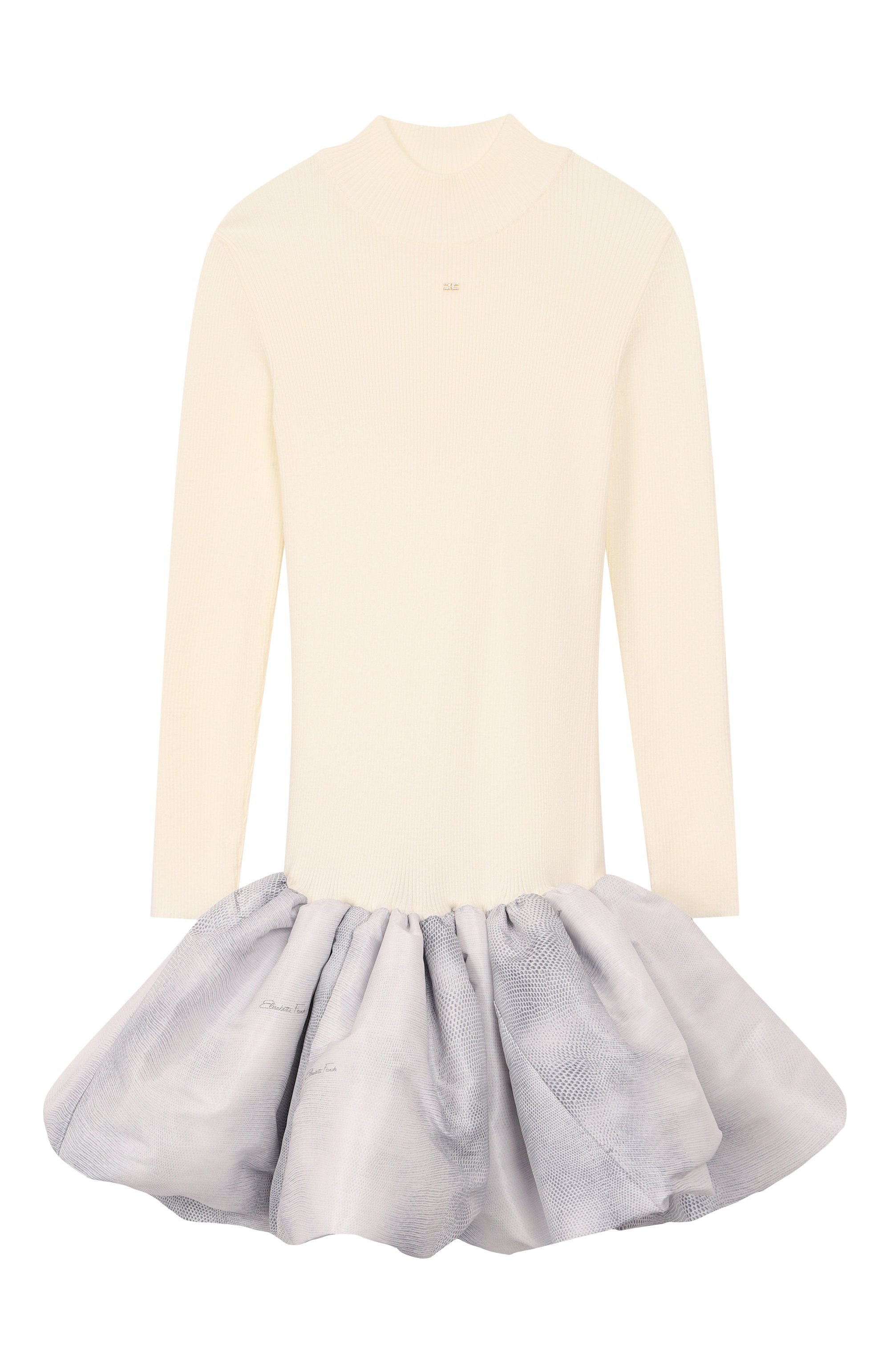 Платье ELISABETTA FRANCHI LA MIA BAMBINA кремового цвета по цене 48350 руб., арт. EFAB6310/FL040/10-12+, фото 1 Платье ELISABETTA FRANCHI LA MIA BAMBINA, арт. EFAB6310/FL040/10-12+, фото 1