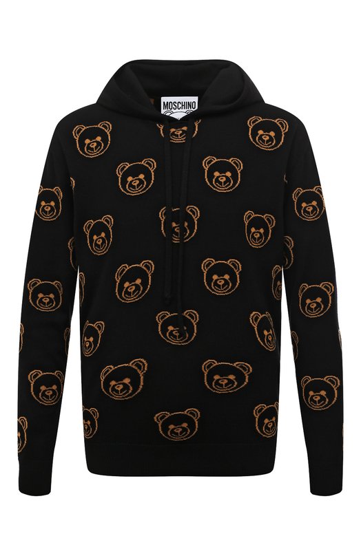 

Шерстяное худи Moschino, Чёрный