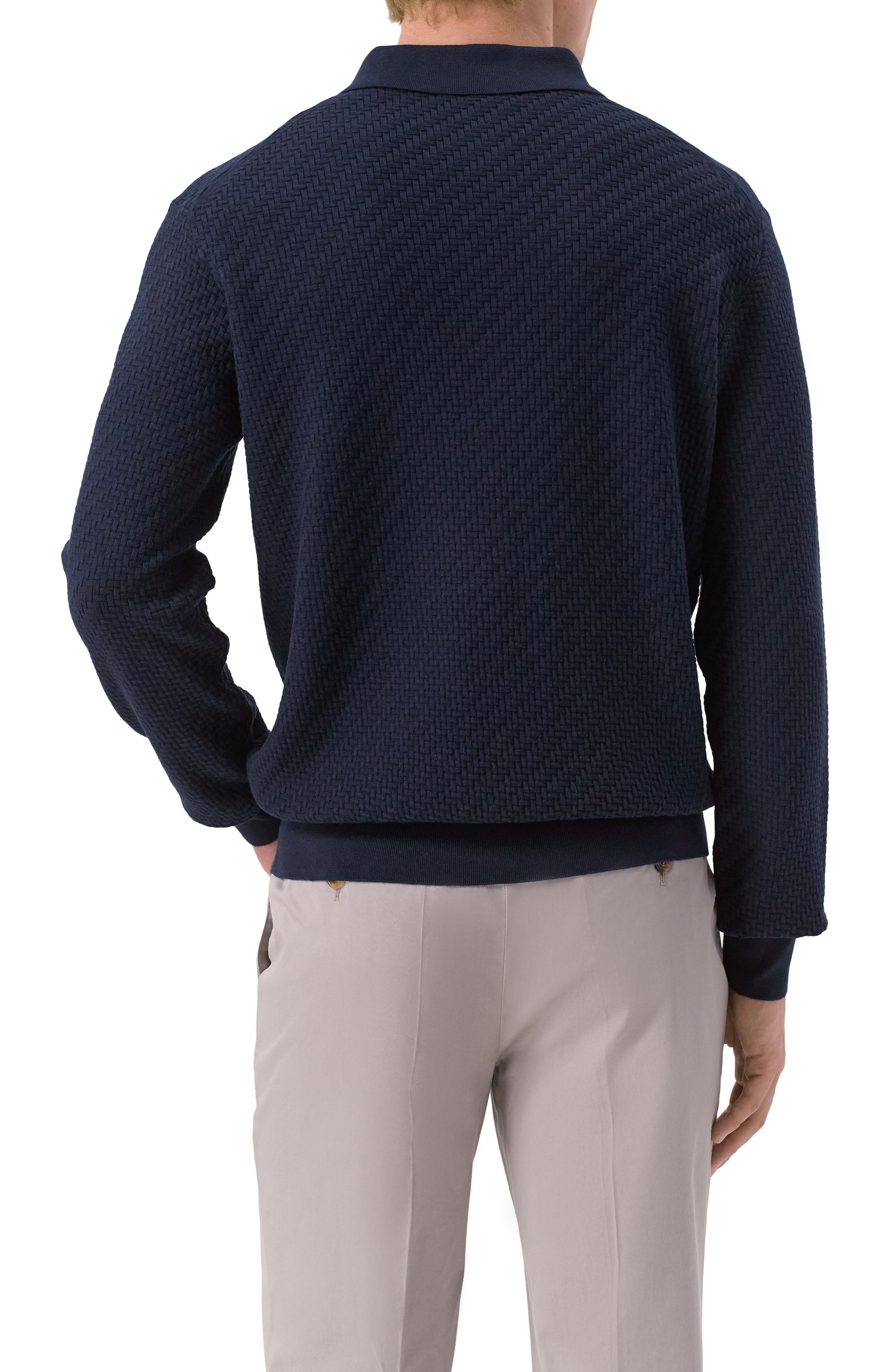 Поло из шелка и хлопка BRIONI, арт. UMR10L/PAK22, фото 4