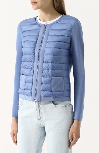 Шерстяной жакет со стеганой пуховой вставкой MONCLER, арт. D1-093-94722-00-91112, фото 3