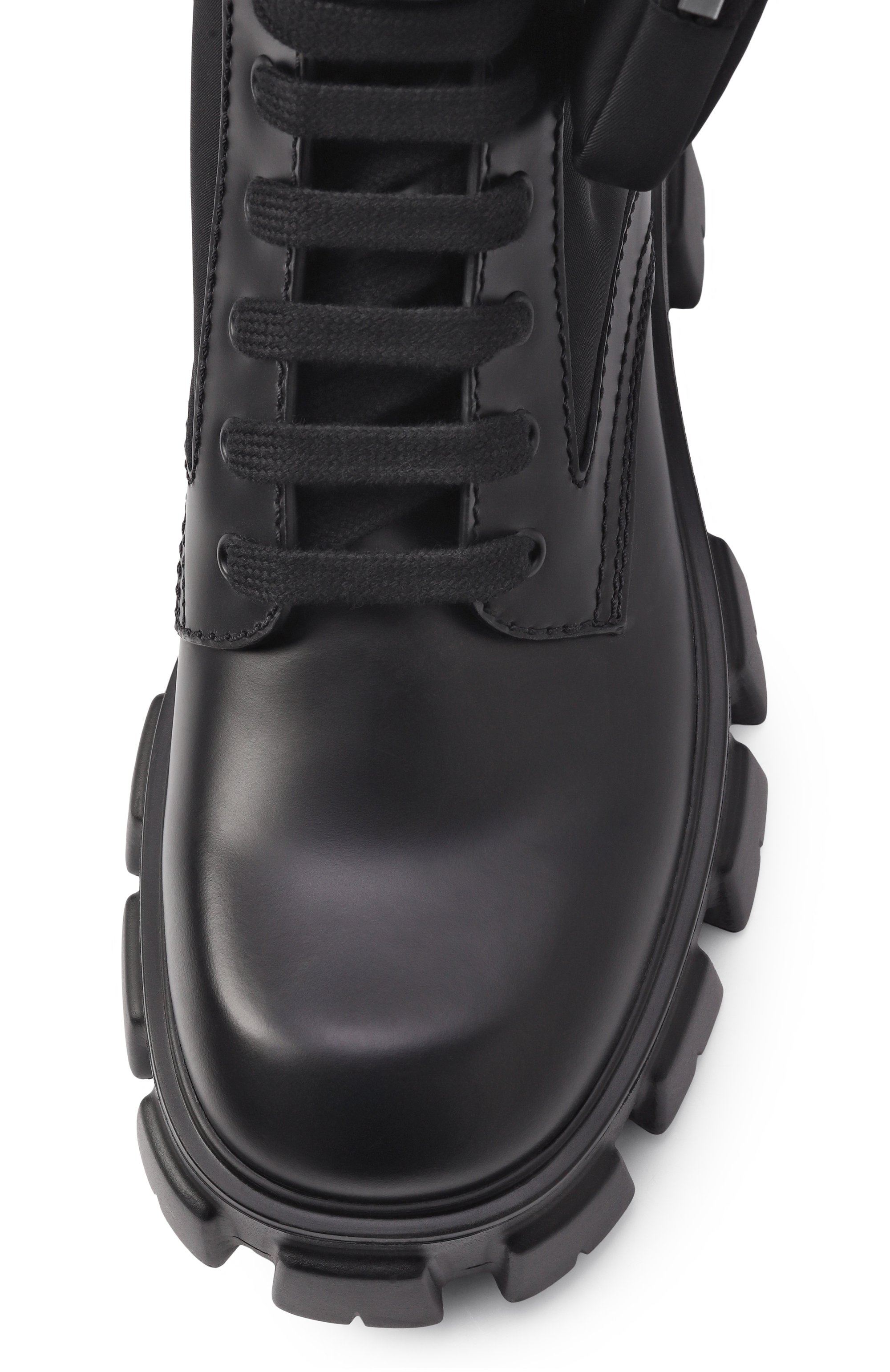 Комбинированные ботинки monolith PRADA, арт. 2UE007-3L09-F0002-D002, фото 6