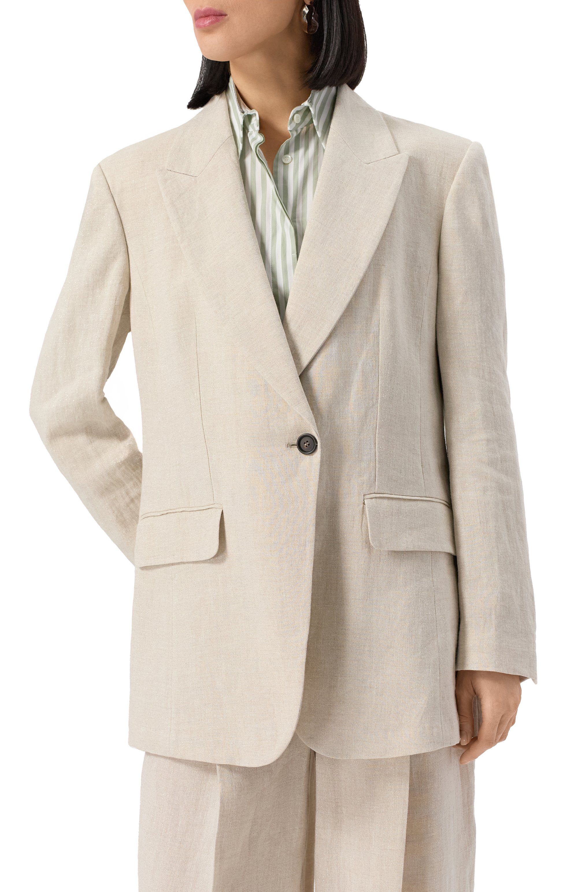 Льняной жакет BRUNELLO CUCINELLI, арт. MH5477221, фото 3