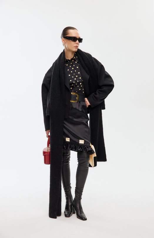 Хлопковая рубашка Moschino A0210/5455 Чёрный  A0210/5455 Фото 6