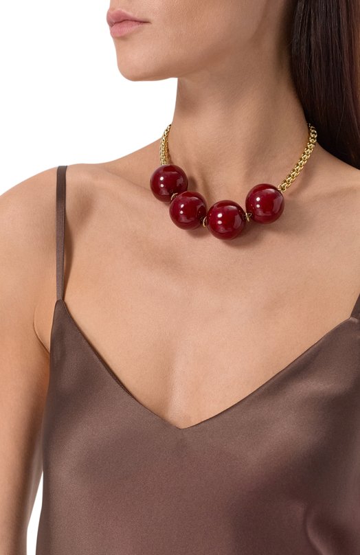 Колье Crystalline Jewellery 586X Бордовый  586X Фото 2
