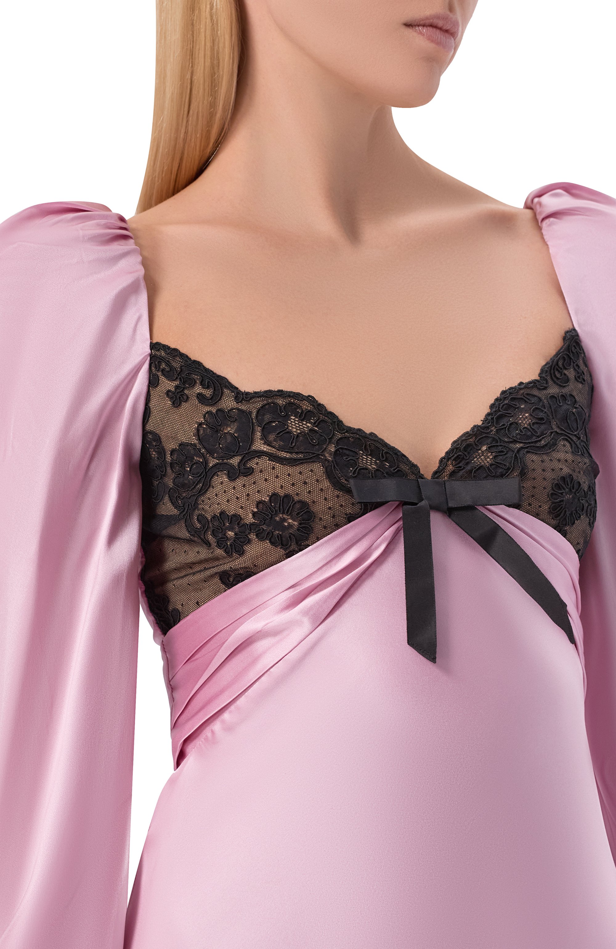 Шелковое платье ALESSANDRA RICH, арт. FABX4303/F4376, фото 4