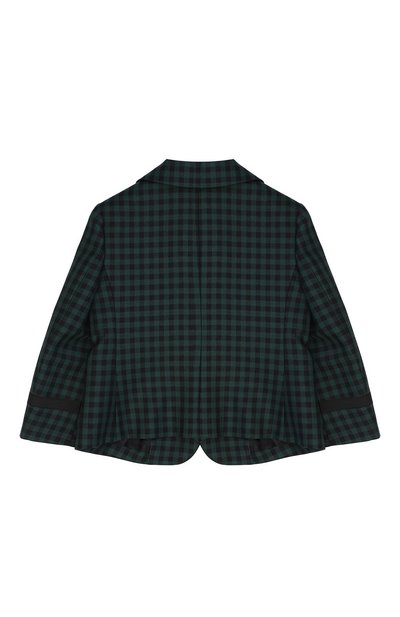 Шерстяной пиджак клетку с декоративными пуговицами GUCCI, арт. 475400/XBB70, фото 2