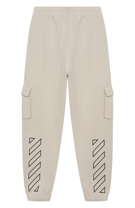Хлопковые джоггеры OFF-WHITE, арт. 0BCH005S25FLE001/12+