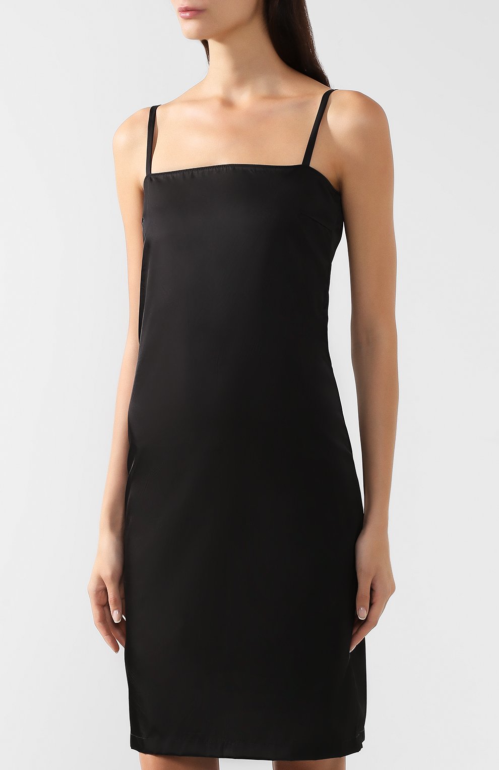 Однотонное мини-платье на тонких бретельках PRADA, арт. 230602-I18-F0002, фото 3