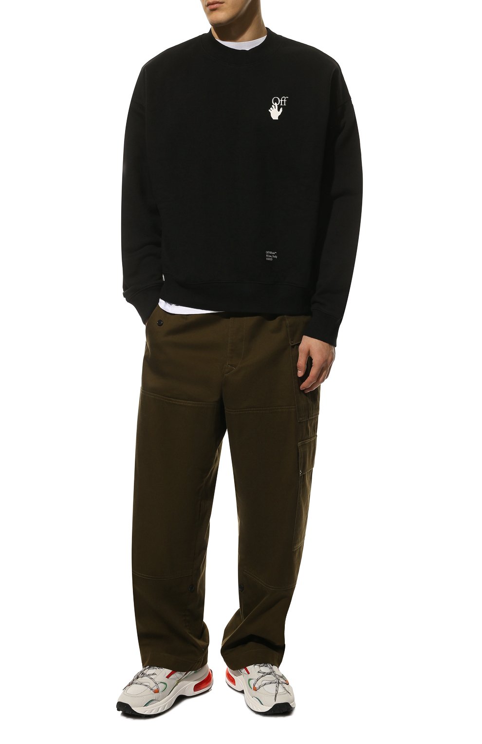 Комбинированные кроссовки bubble DSQUARED2 разноцветного цвета по цене 63900 руб., арт. SNM0192 09704909, фото 2 Комбинированные кроссовки bubble DSQUARED2, арт. SNM0192 09704909, фото 2